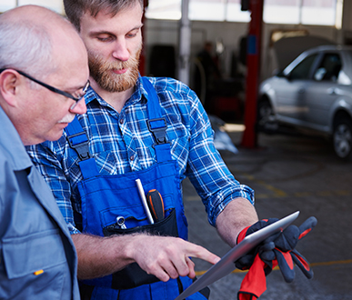 mechanics checking planning workshop